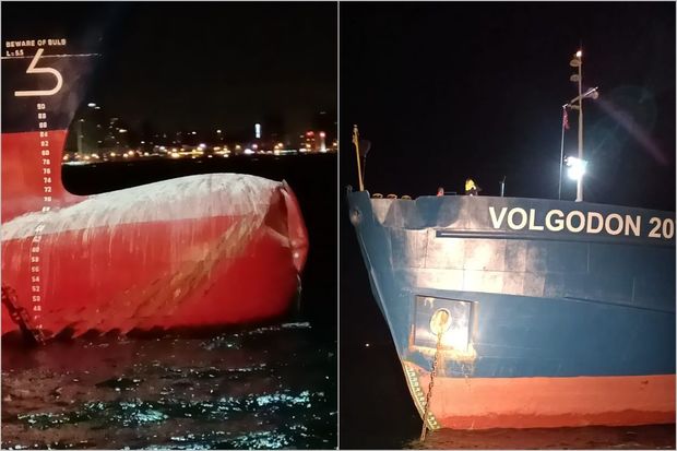 istanbul-sahillerinde-iki-yuk-gemisi-toqqusub-foto